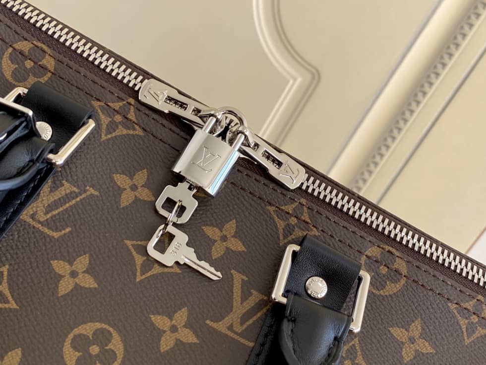 LV Duffle Bag Replica Monogram Keepall Bandouliere 45 Boston Bag Brown M41418