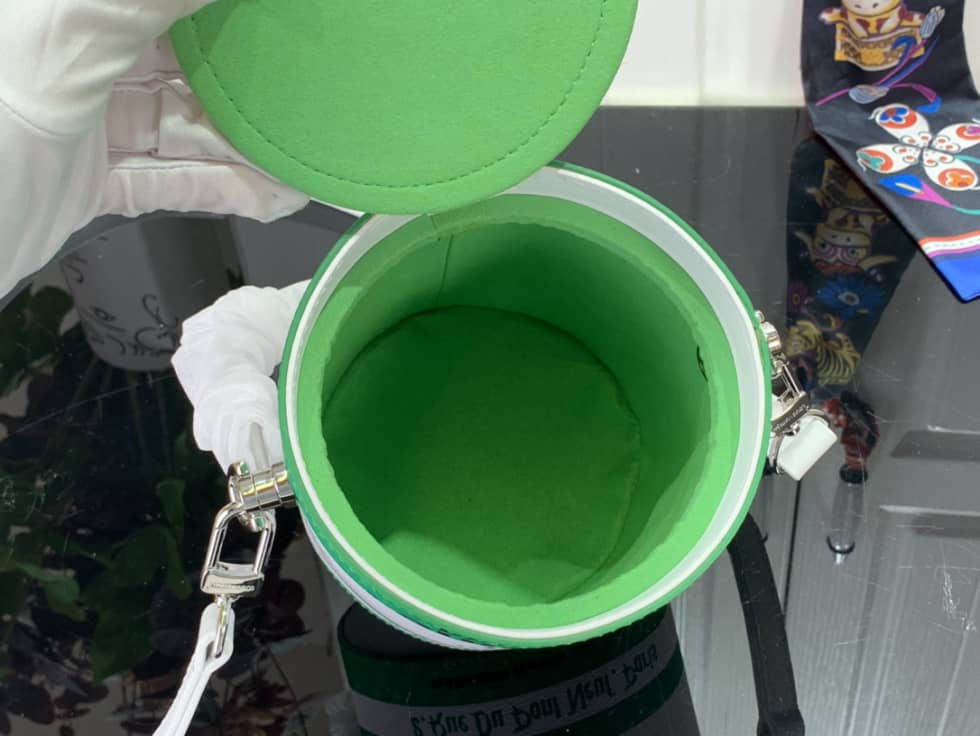L0vis Vvtt0n Paint Can Small Green M81592 Replica Bucket Bag