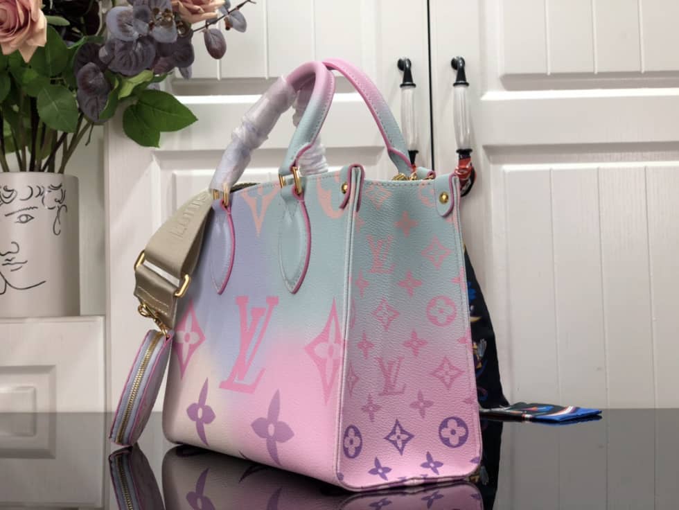 L0vis Vvtt0n Onthego PM Sunrise Pastel M59856 Replica Tote