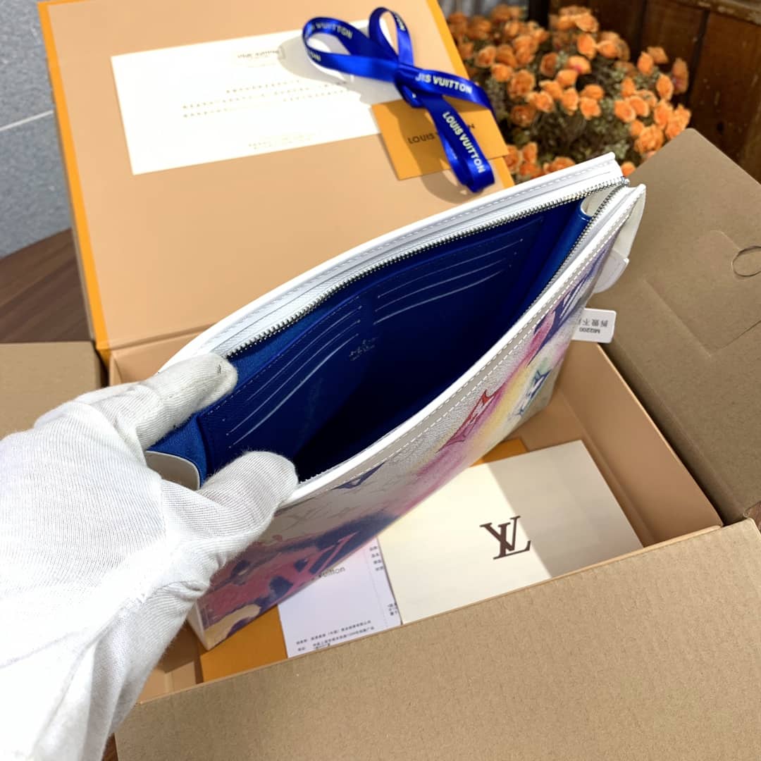 L0vis Vvtt0n Pochette Voyage Monogram Watercolor Replica Clutch Multicolor M80460