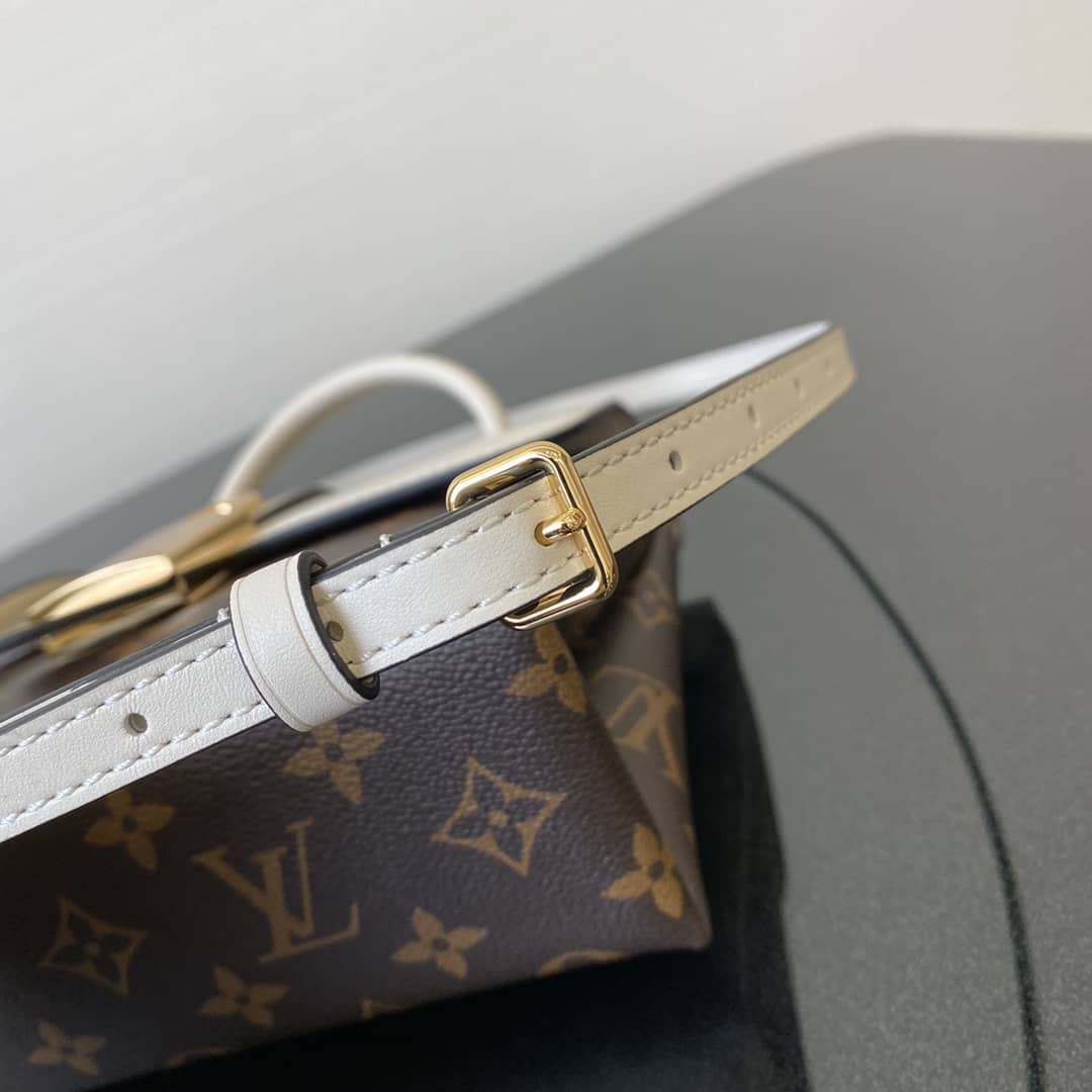 L0vis Vvtt0n Monogram Canvas Locky BB Bag Replica White M44321