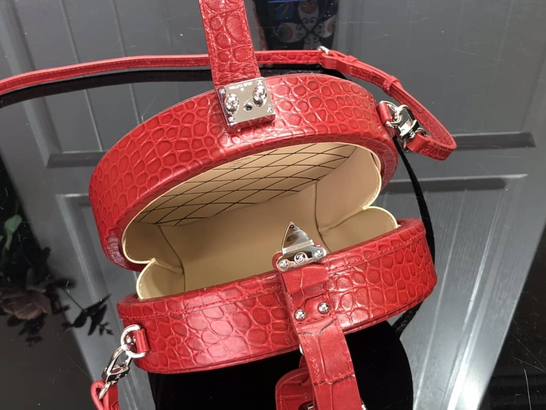 L0vis Vvtt0n Petite Boite Chapeau Crocodilien Brillant Replica Bag Red N93597