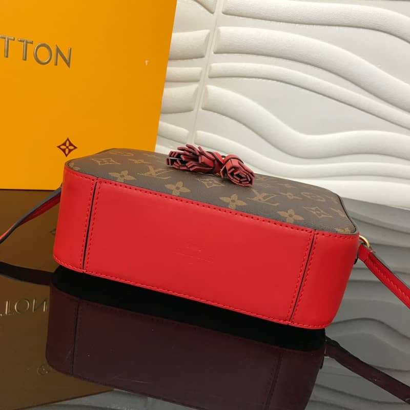 L0vis Vvtt0n Saintonge Monogram Canvas Replica Shoulder Bag Red M43557
