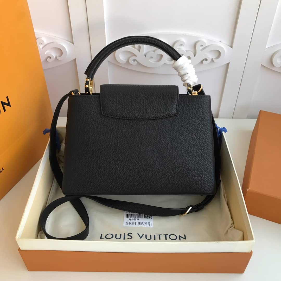 L0vis Vvtt0n Capucines MM Bag Black Replica M48864