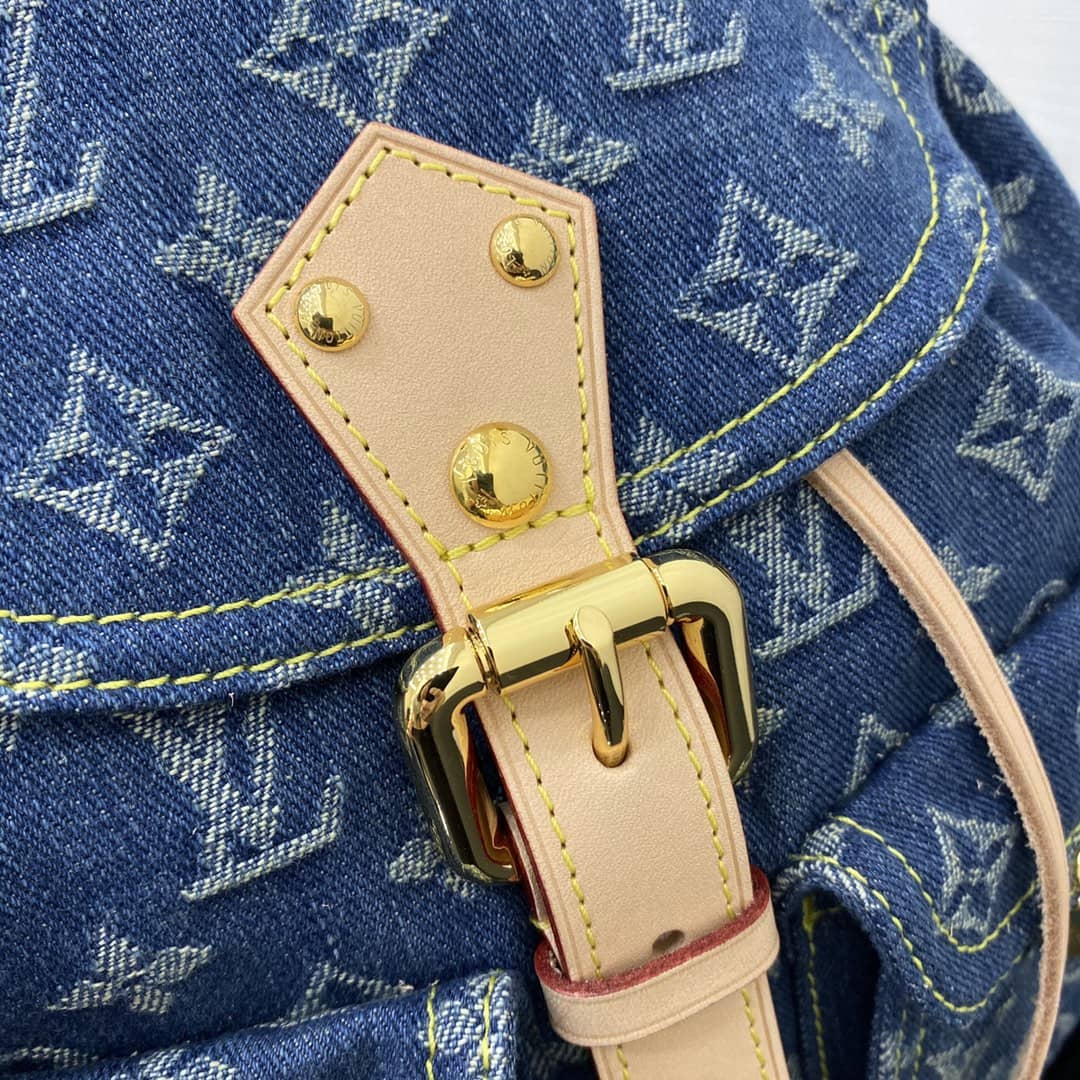 LV Backpack Replica Sac A Dos GM Blue Denim M95056