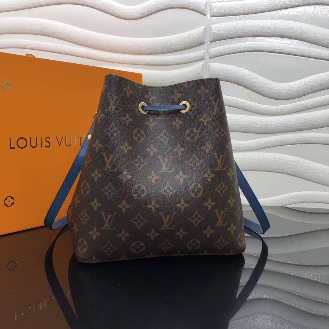 L0vis Vvtt0n Neonoe Replica Bucket Bag Brown Blue M44020