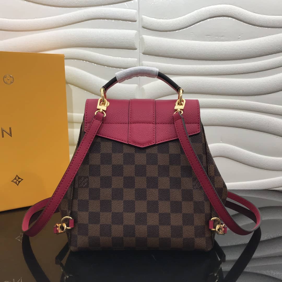 L0vis Vvtt0n Damier Ebene Clapton Replica Backpack Pink N42262