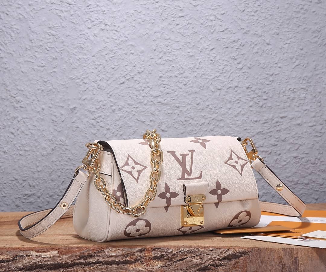 L0vis Vvtt0n Favorite Monogram Empreinte Leather Replica Shoulder Bag White M45813