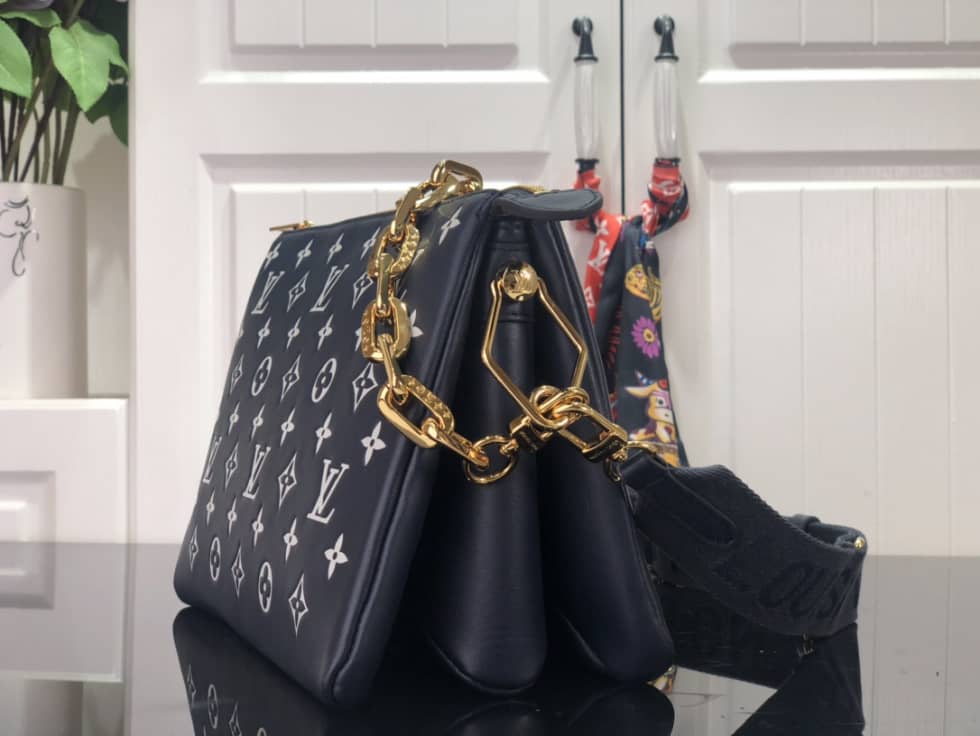 Best Replica L0vis Vvtt0n Monogram Embossed Coussin PM M59398 Replica Shoulder Bag(ColaReps)