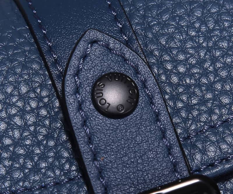 LV Backpack Replica Taurillon Leather Christopher XS Navy Blue M58494