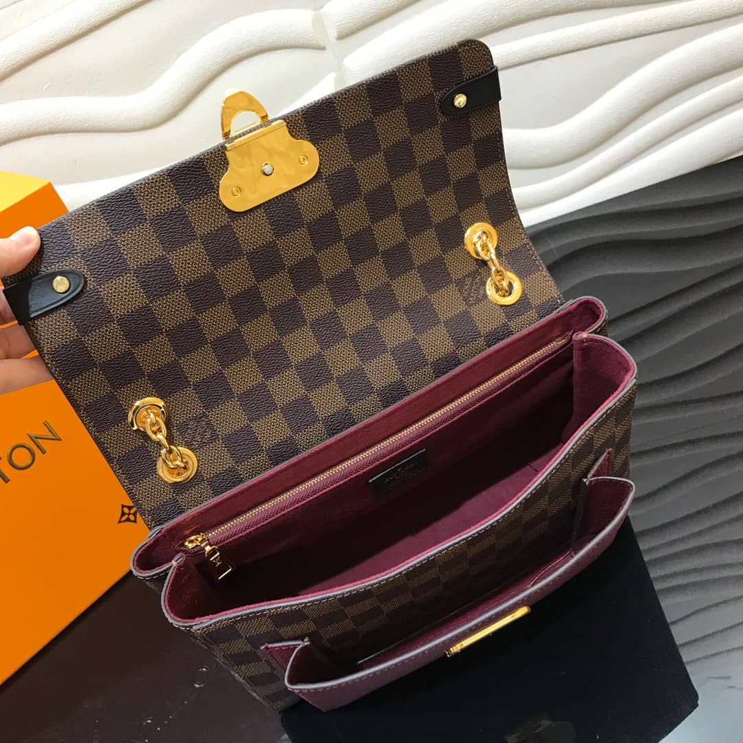 L0vis Vvtt0n Vavin PM Damier Ebene Replica Shoulder Bag Purple N40113