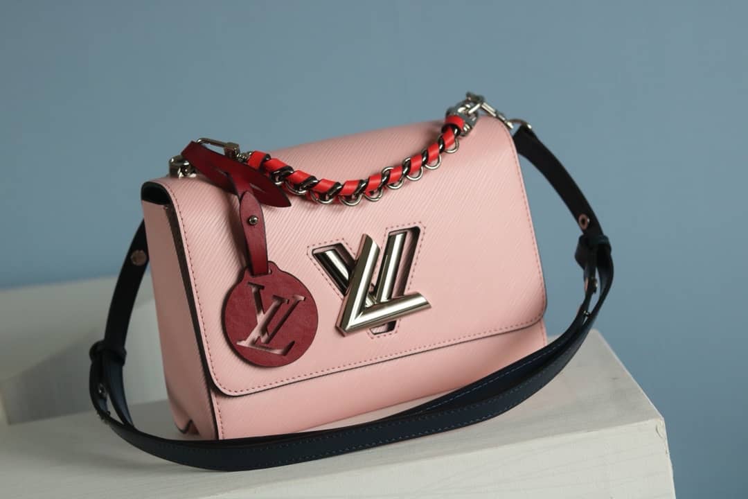 LV Tote Dupe Twist MM Crossbody Bag Replica Pink M50305