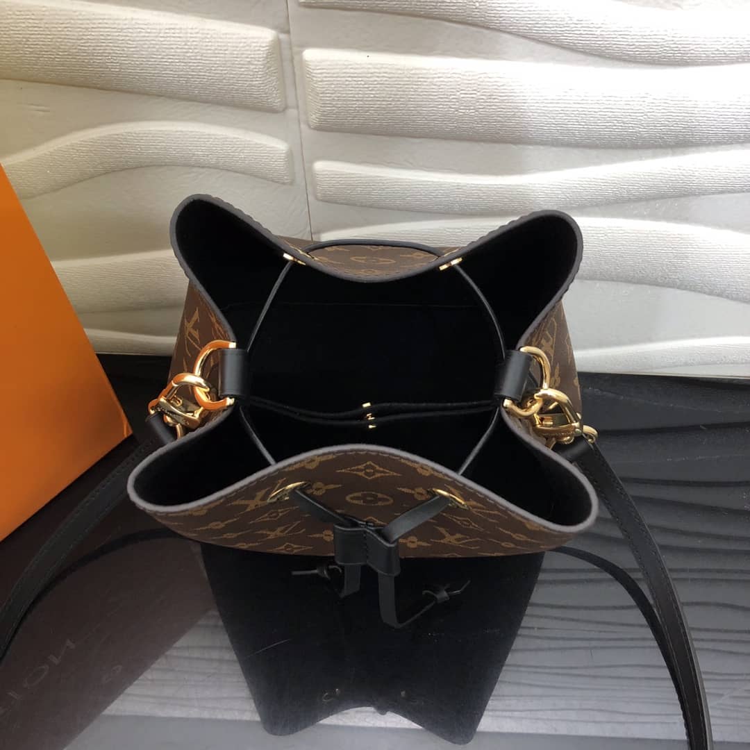 L0vis Vvtt0n Noe Monogram Canvas Replica Bucket Bag Black