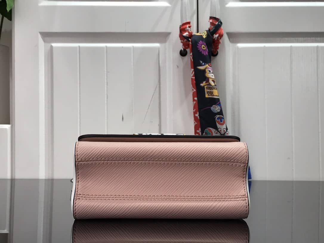 L0vis Vvtt0n Monogram 2Way Leather Twist Replica Handbag Pink M58526