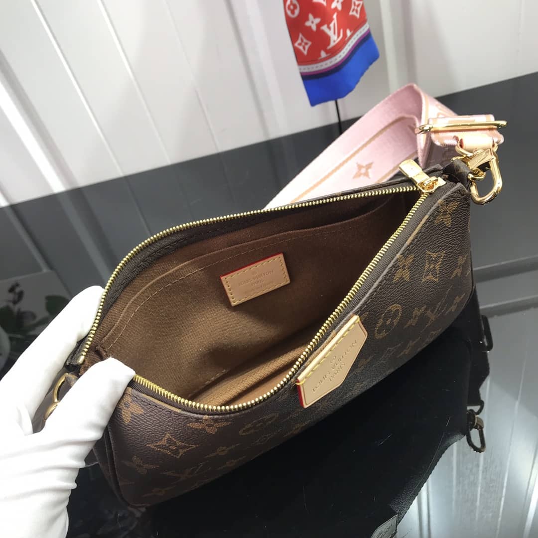 L0vis Vvtt0n Monogram Canvas Multi Pochette Replica Pink M44823