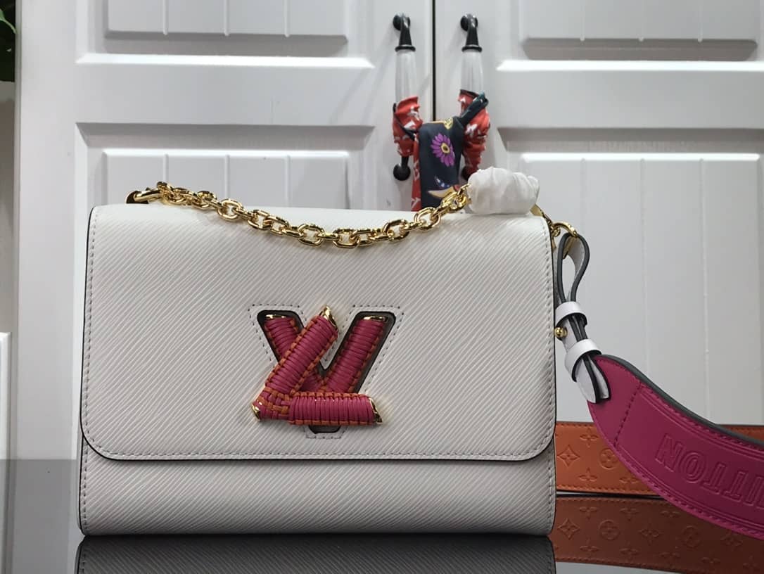 L0vis Vvtt0n Epi leather Twist MM Replica Handbag White M57667