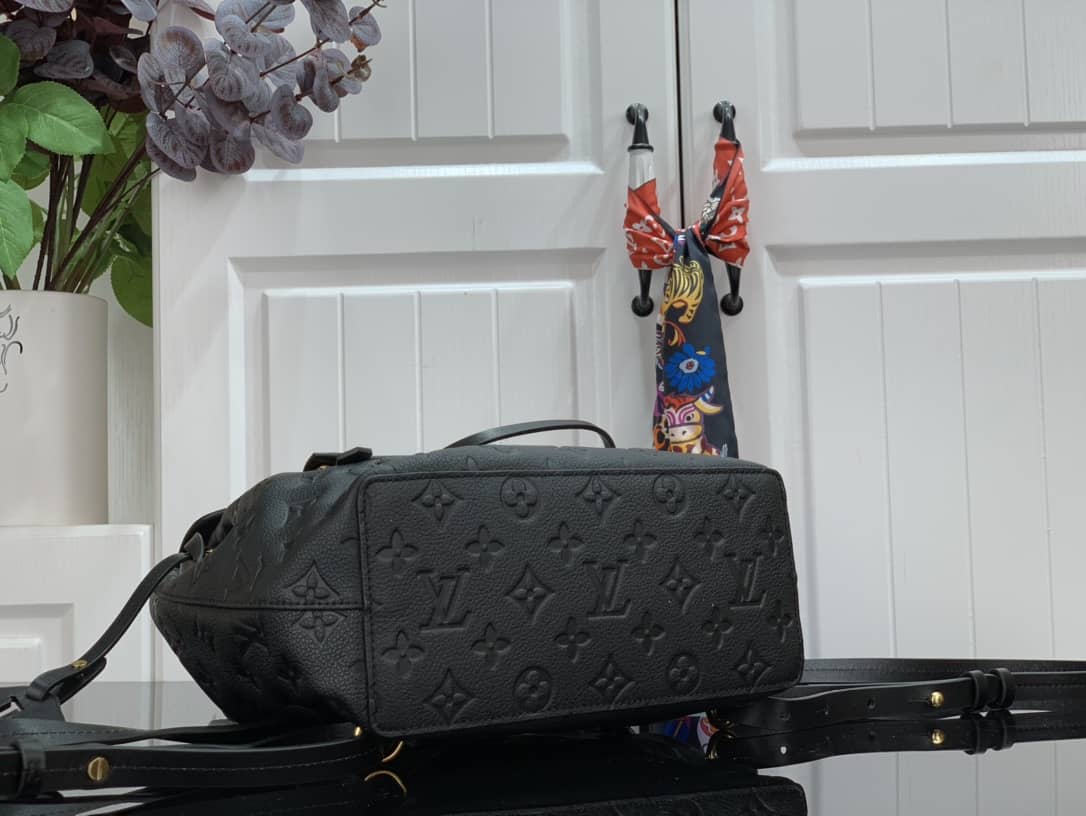 L0vis Vvtt0n Ann Platt Montsouris PM Noir Leather Replica Backpack Black M45205