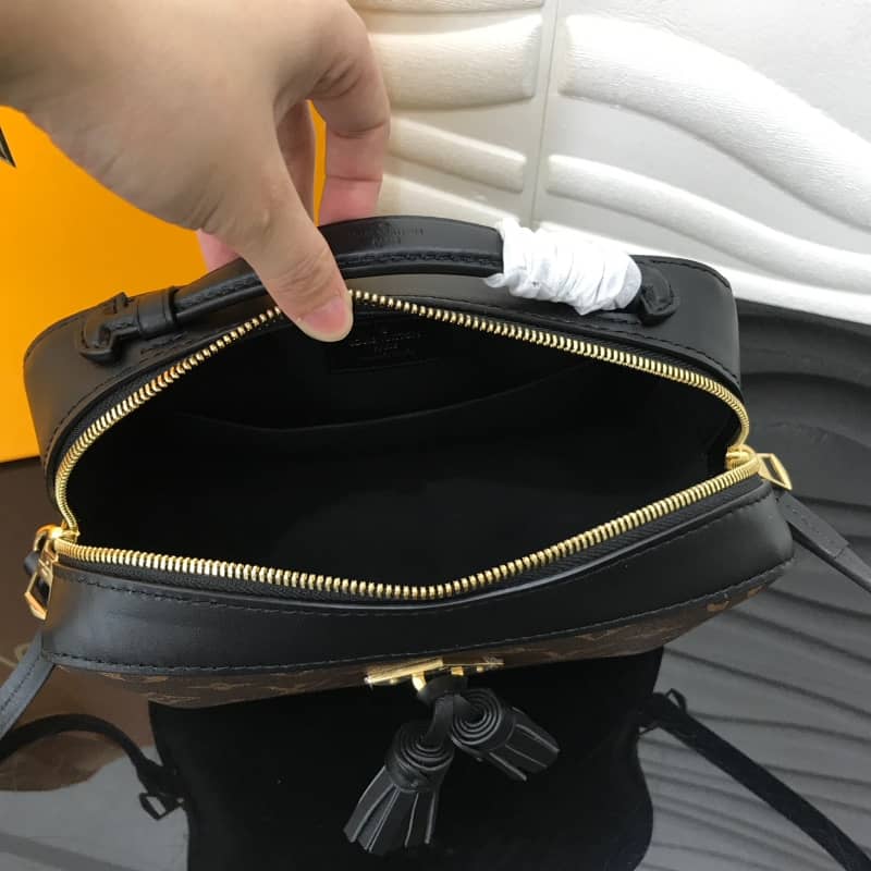 L0vis Vvtt0n Saintonge Monogram Canvas Replica Shoulder Bag Black M43557