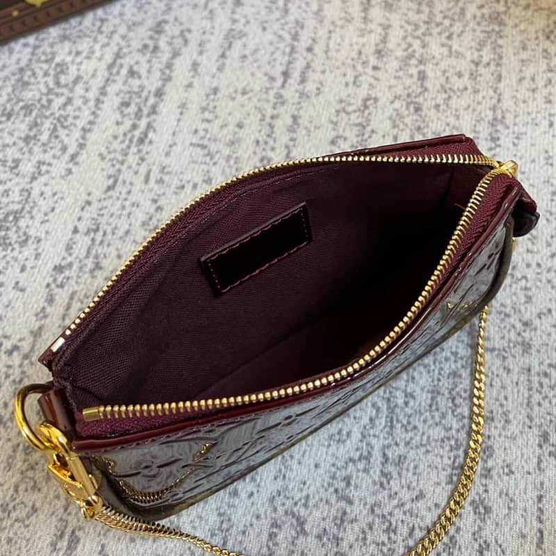 L0vis Vvtt0n Pochette Dupe  Monogram Vernis Accessories Pouch Purple M58009