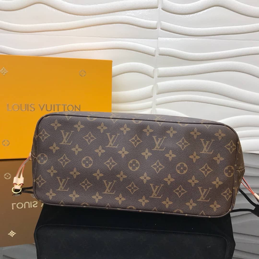 L0vis Vvtt0n Monogram Neverfull MM Bag Replica Pink M40995