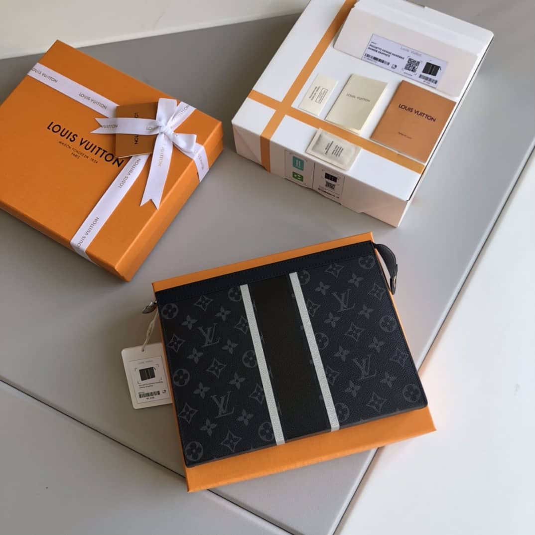 L0vis Vvtt0n Eclipse Fragment Pochette Voyage MM Replica Clutch Black M64440