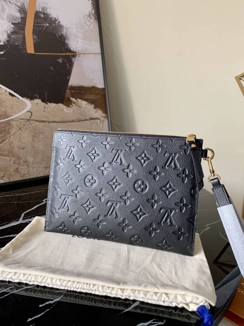 L0vis Vvtt0n Pochette Melanie MM Monogram Empreinte Replica Clutch Black M68705