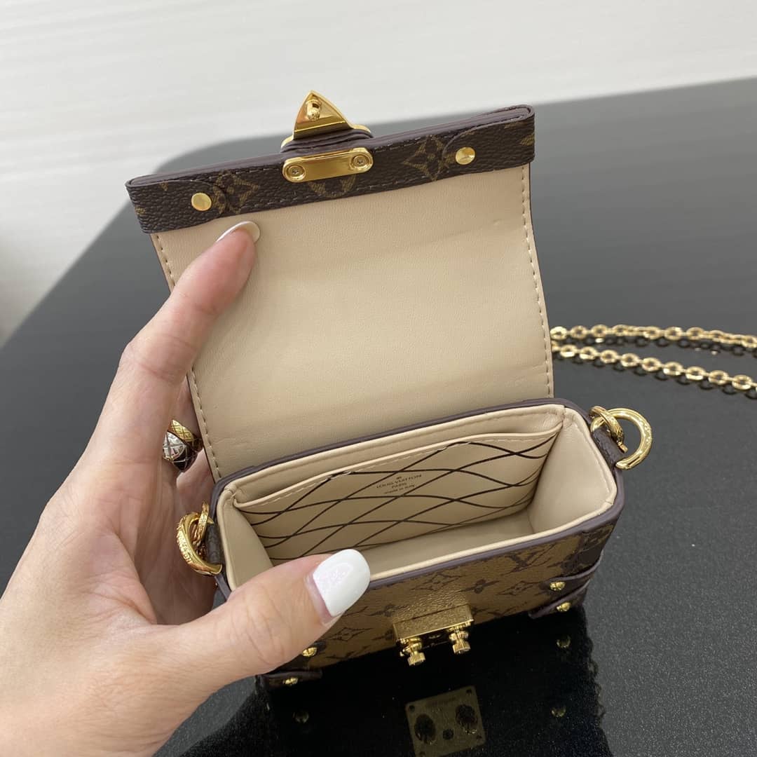 Cheap LV Soft Trunk Chain Crossbody Bag From China