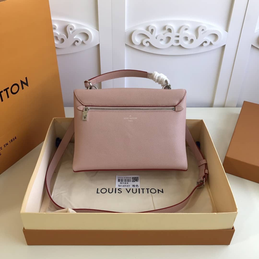 L0vis Vvtt0n MyLockMe 2way Leather Grain Replica Satchel Pink M54849