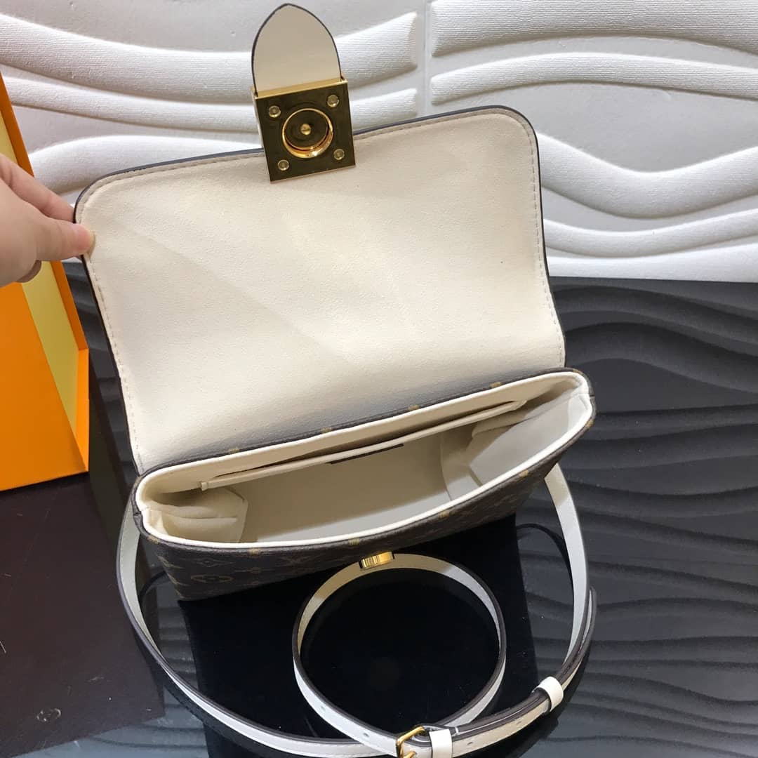 L0vis Vvtt0n Locky BB Replica Crossbody Bag White M44321