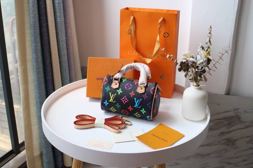 LV Duffle Bag Replica Monogram Multi Mini Speedy M92645