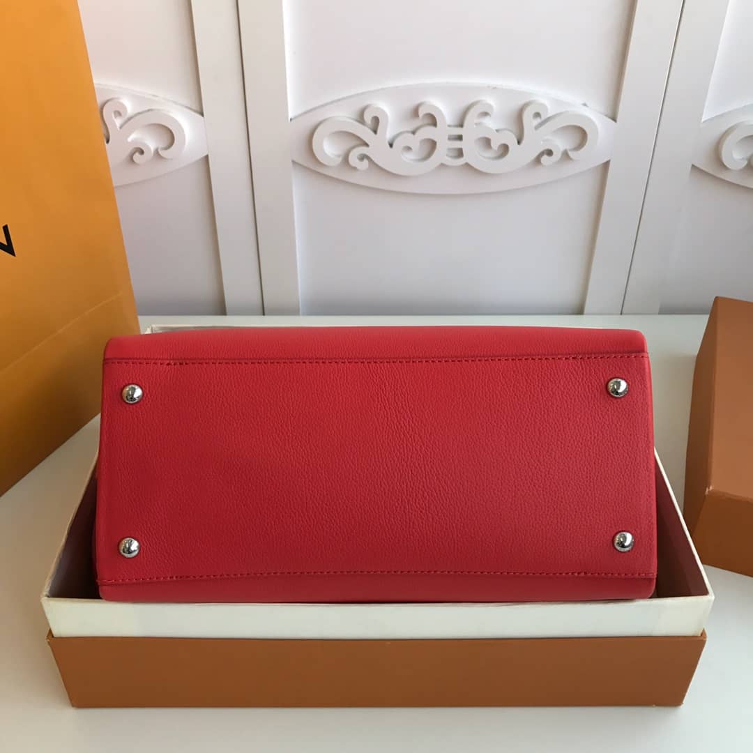 L0vis Vvtt0n Lockmeto Tote Leather Hand Bag Red M54569 Replica