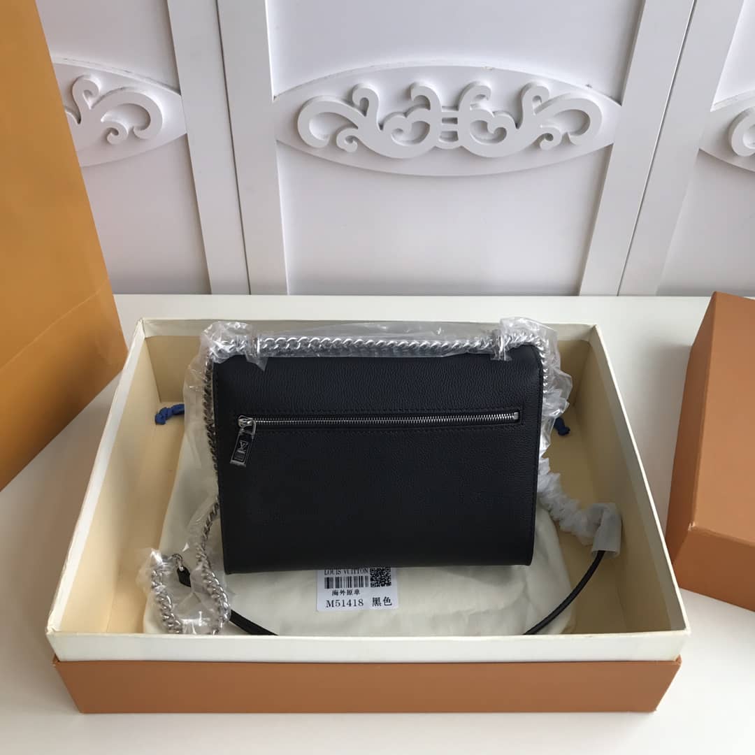 L0vis Vvtt0n MyLockMe BB Calf Chain Replica Shoulder Bag Black M51418