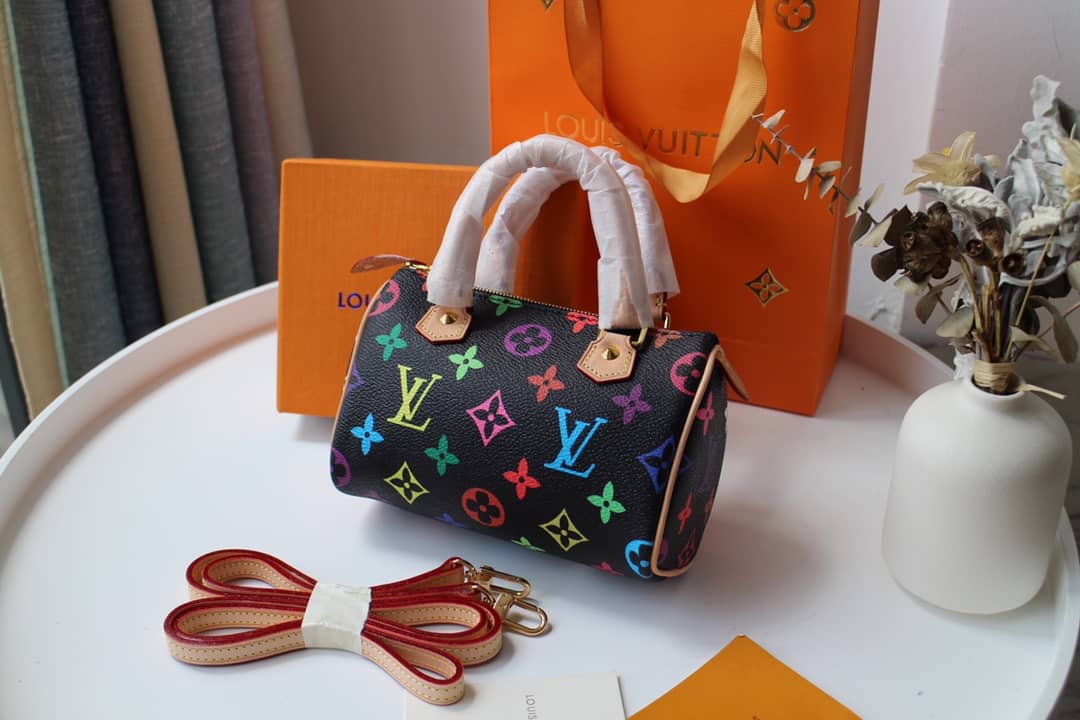 LV Duffle Bag Replica Monogram Multi Mini Speedy M92645