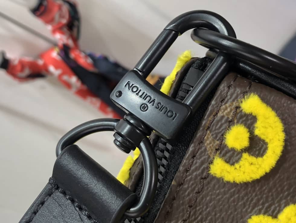 LV Duffle Bag Replica Keepall Triangle Bandouliere 50 Yellow M45046