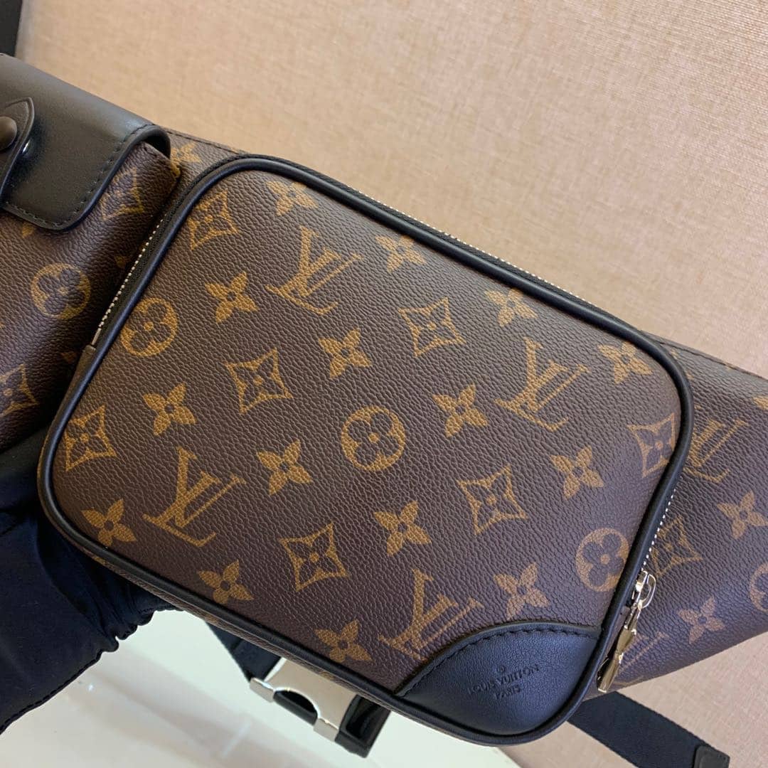 LV Bum Bag Dupe Monogram Macassar Christopher  M45337