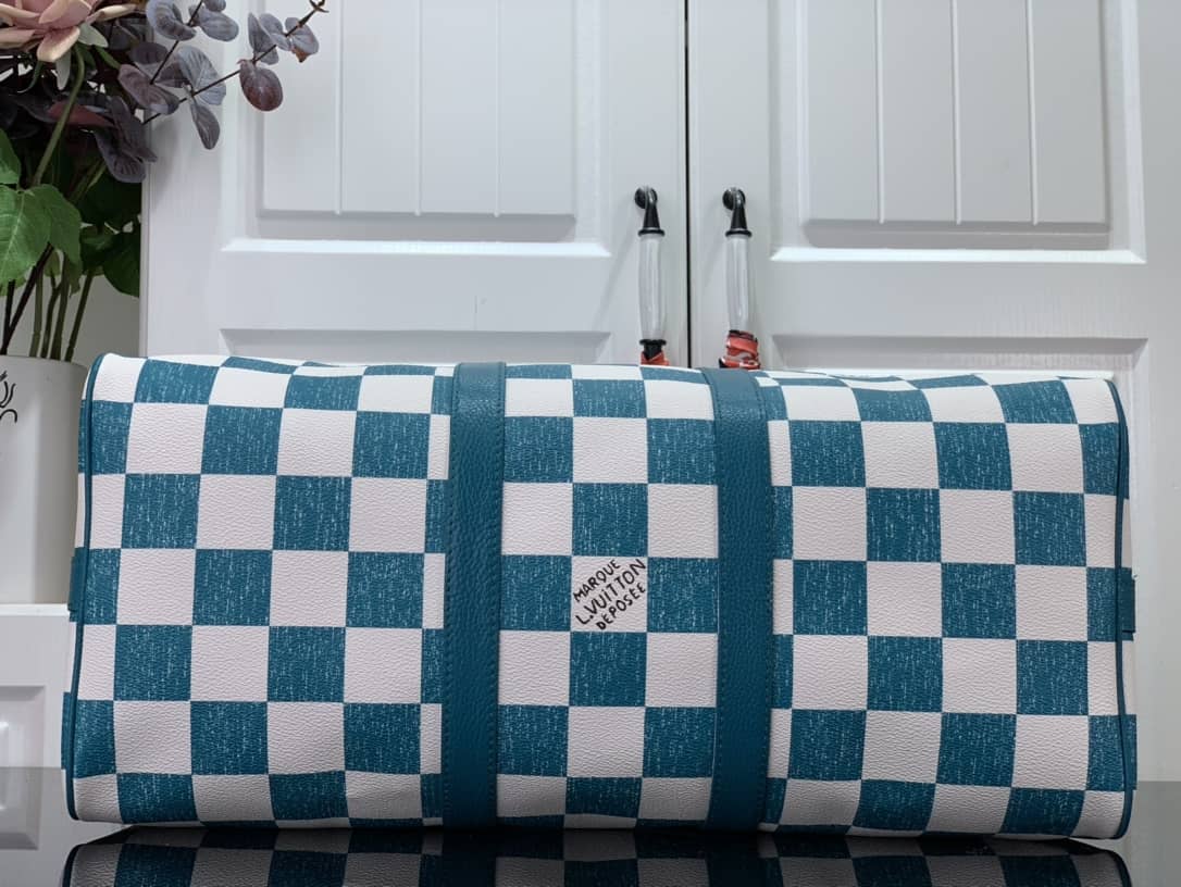 L0vis Vvtt0n Keepall Bandoulière 45 Virgil Abloh Bag Replica Green N80404