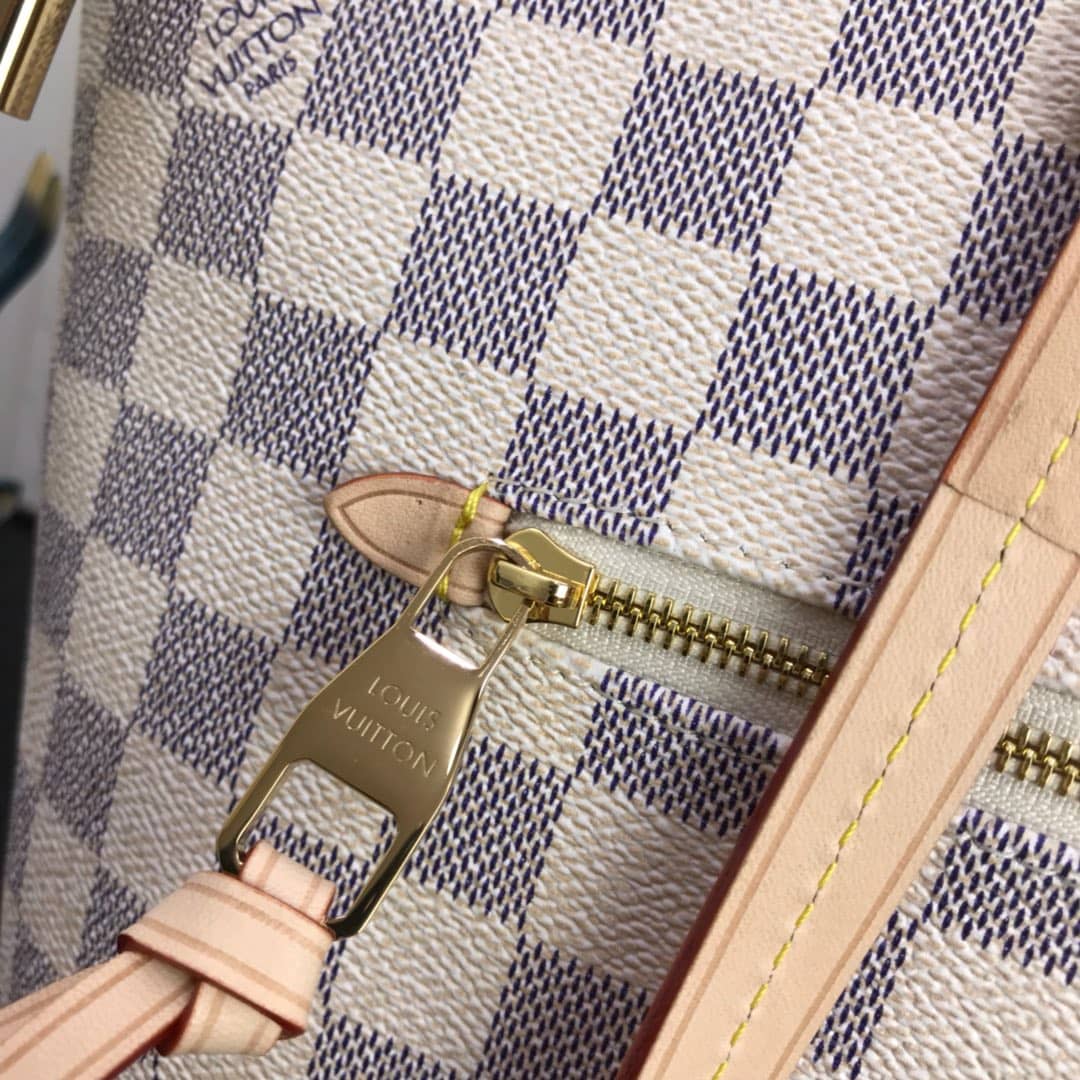 L0vis Vvtt0n Damier Azur Jena MM Semi Tote Replica White M42267