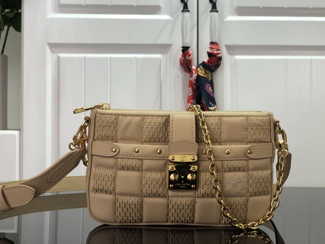 L0vis Vvtt0n Pochette Troca Replica Shoulder Bag Beige M59046