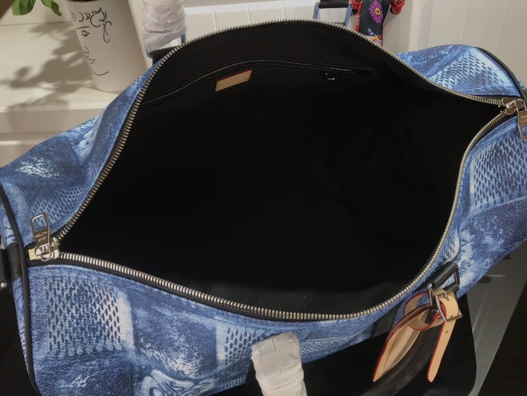 L0vis Vvtt0n Keepall Bandoulière 50 Travel Bag Replica Blue N50069