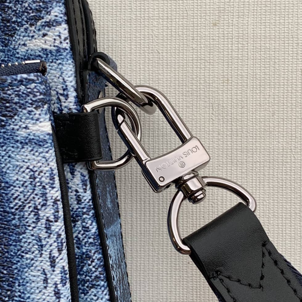 L0vis Vvtt0n Trio Damier Salt Stone Blue N50068 Replica Messenger Bag