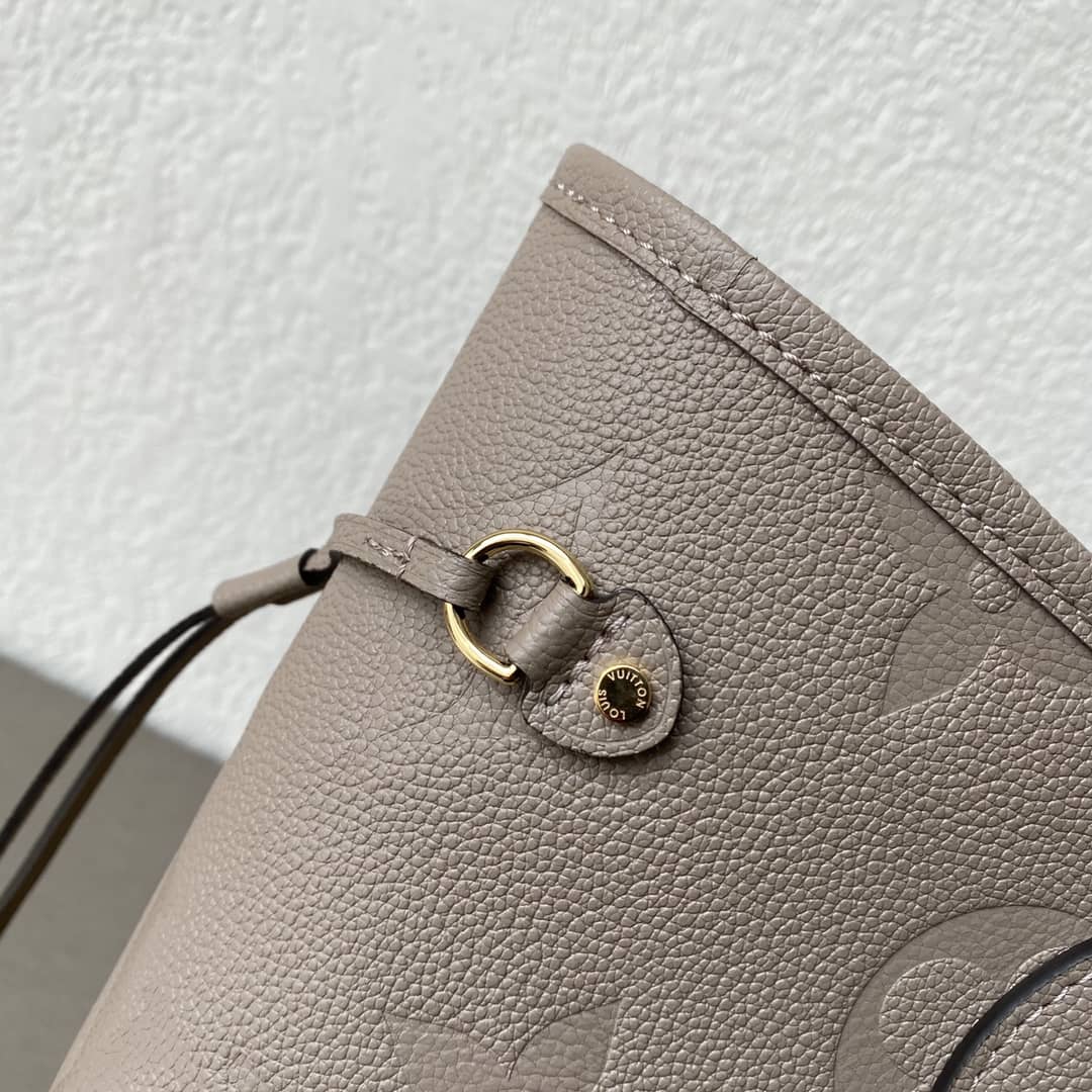 L0vis Vvtt0n Neverfull Dupe MM Monogram Empreinte Leather Bag Replica Gray M45685