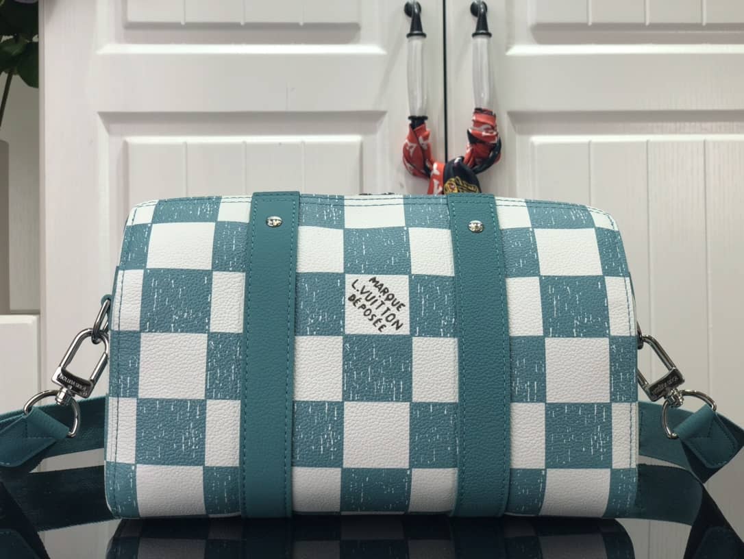 L0vis Vvtt0n City Keepall Damier Turquoise Replica Shoulder Bag N50076