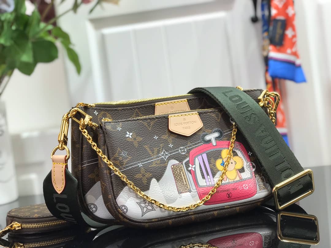 L0vis Vvtt0n Monogram Canvas Multi Pochette Replica Brown M44823