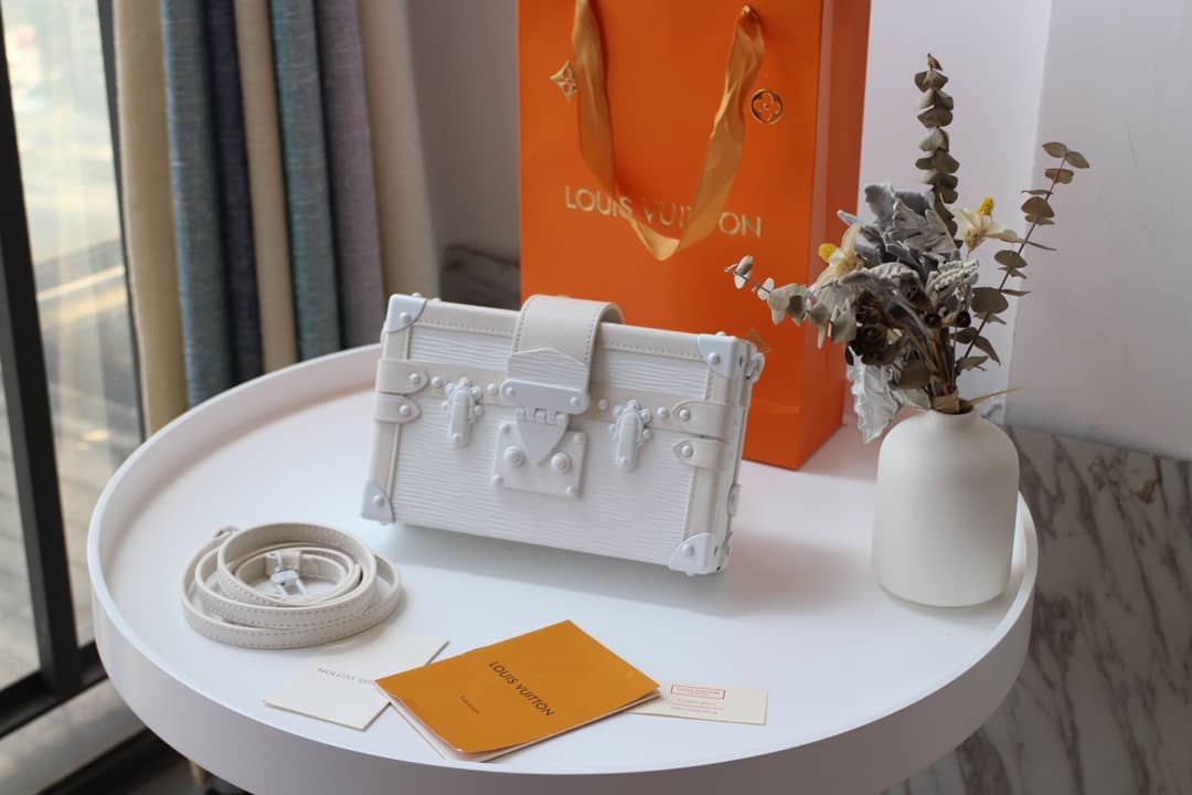 L0vis Vvtt0n Petite Malle Monogram Canvas Replica Bag White M40273