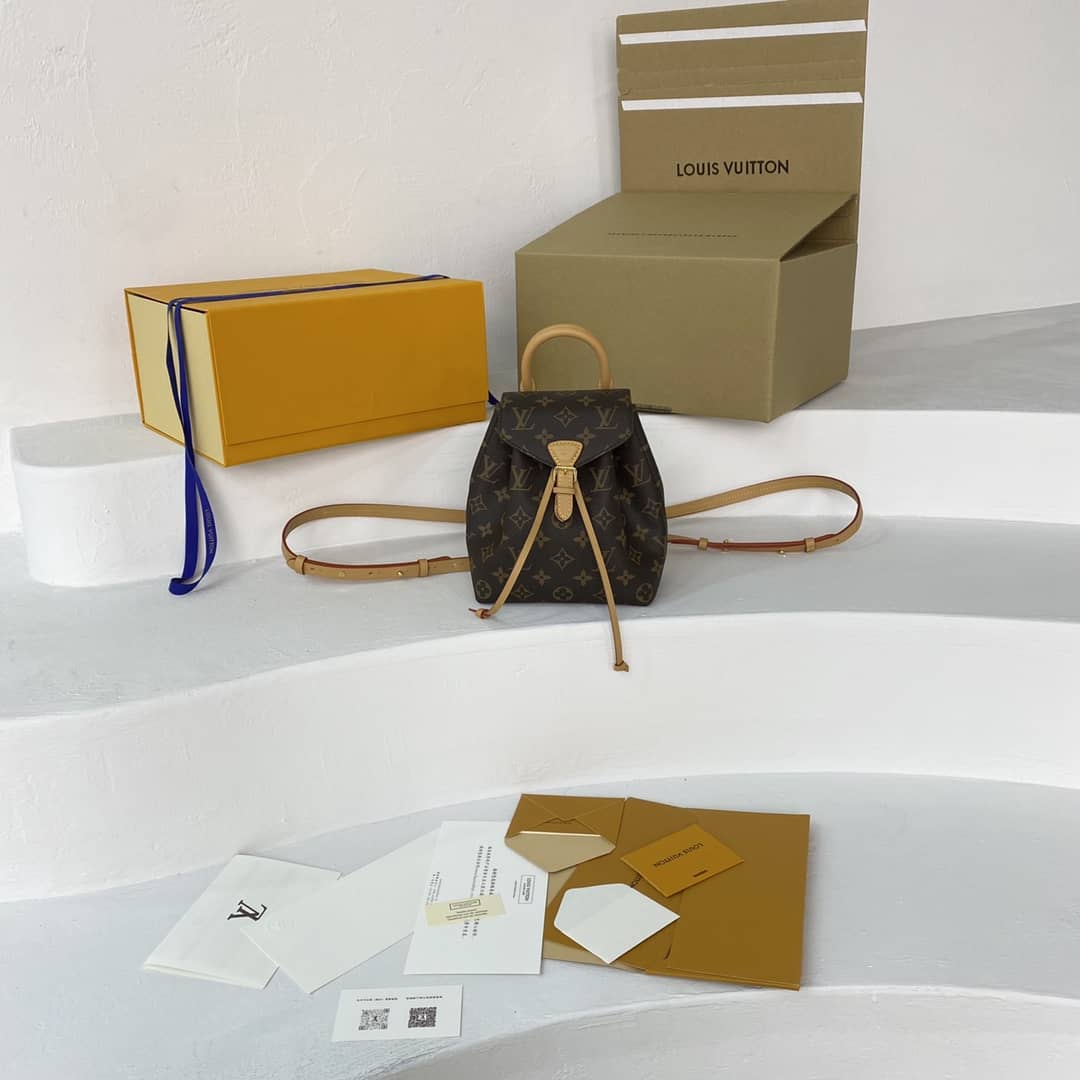 L0vis Vvtt0n Monogram Canvas Montsouris BB Replica Bag M45516 Brown