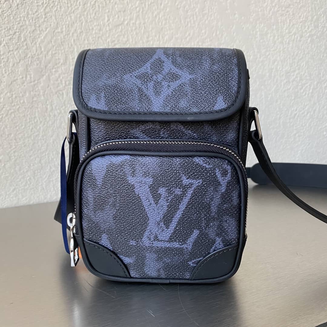 L0vis Vvtt0n Monogram Pastel Noir Coated Canvas Replica Bag 69538