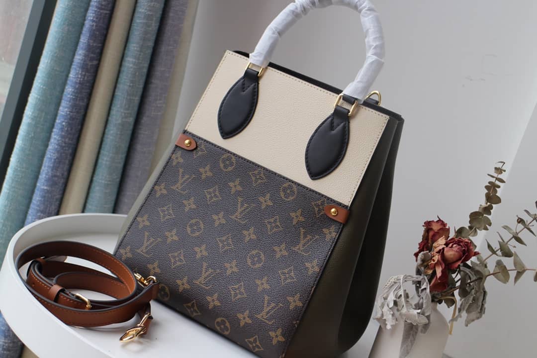 L0vis Vvtt0n Monogram Fold MM 2way Tote Replica White M45409