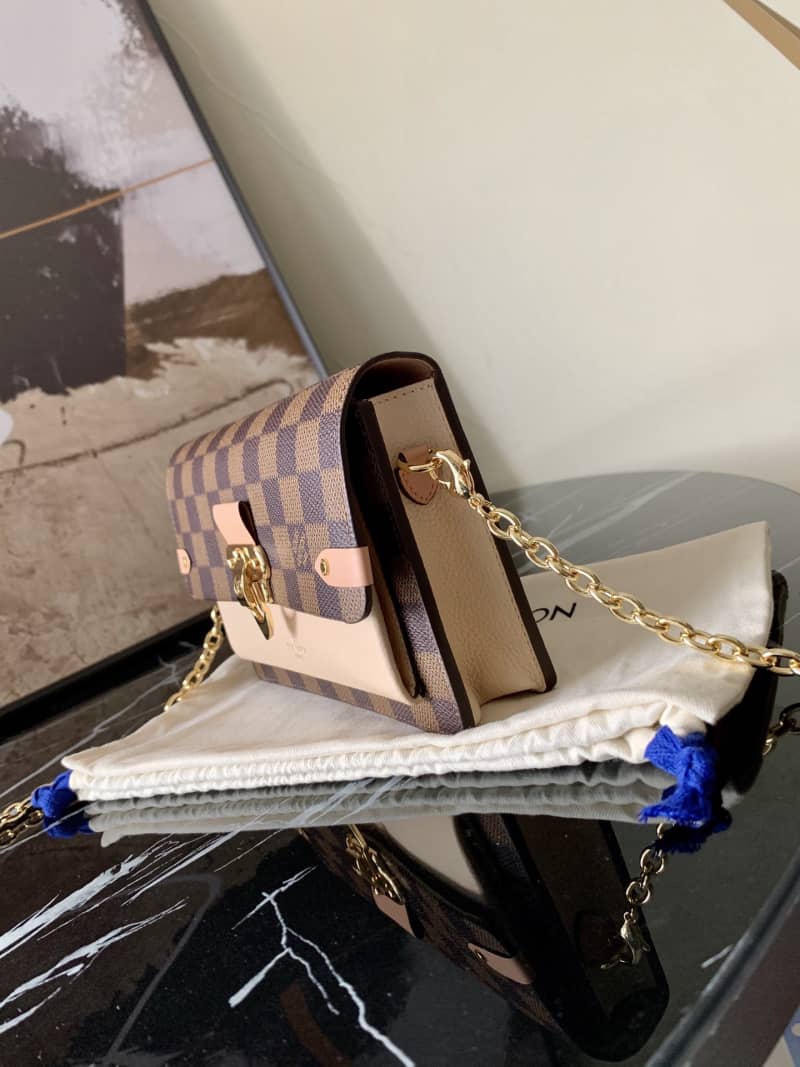 Best Replica L0vis Vvtt0n Vavin Chain Wallet Damier Ebene Replica Bag N60237(ColaReps)