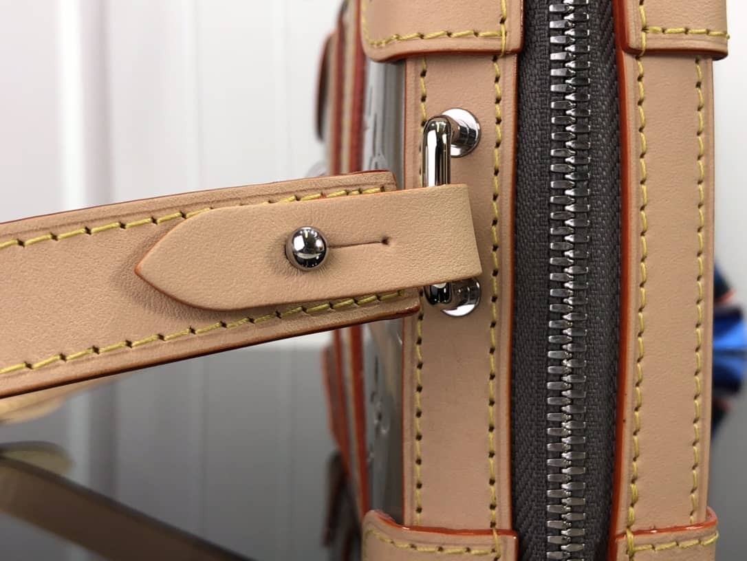 L0vis Vvtt0n Soft Trunk Monogram Mirror Coated Canvas Replica Bag Silver M45880