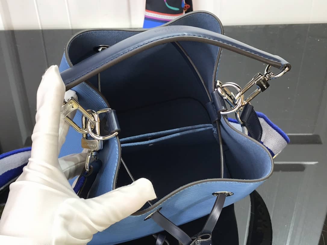 L0vis Vvtt0n Neonoe BB Replica Bucket Bag Blue M57693